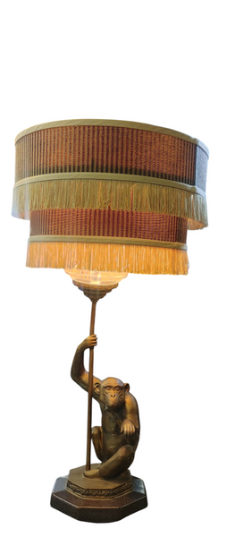 Max Le Verrier Inspired Iron Monkey Table Lamp
