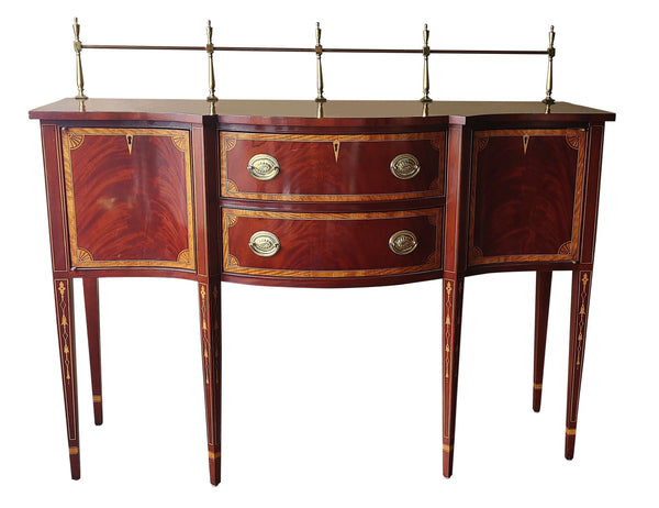 Vintage Councill Craftsmen Federal Style Flame Mahogany Sideboard Server Buffet