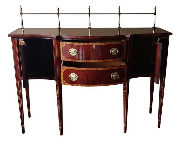 Vintage Councill Craftsmen Federal Style Flame Mahogany Sideboard Server Buffet