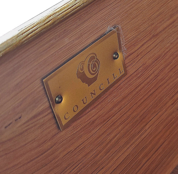 Vintage Councill Craftsmen Federal Style Flame Mahogany Sideboard Server Buffet