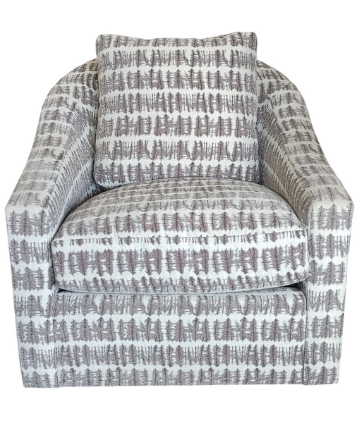PAIR Modern Swivel Club Chairs Erwin Lambeth by Tomlinson