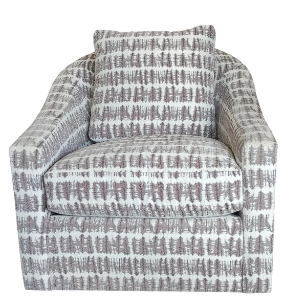 PAIR Modern Swivel Club Chairs Erwin Lambeth by Tomlinson