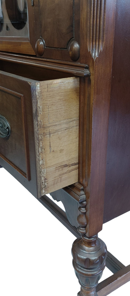 Antique Jacobean Revival  China Cabinet
