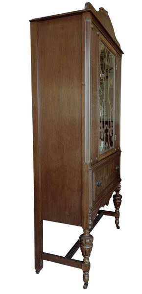 Antique Jacobean Revival  China Cabinet