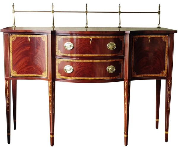 Vintage Councill Craftsmen Federal Style Flame Mahogany Sideboard Server Buffet