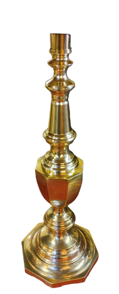 PAIR Vintage Brass Petite Buffet Lamps Black Lamp Shade