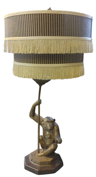 Max Le Verrier Inspired Iron Monkey Table Lamp