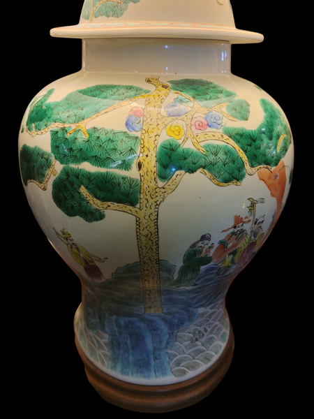 Chinese Porcelain Ginger Jar Table Lamp 20th Century