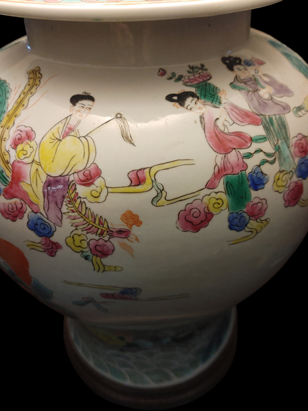 Chinese Porcelain Ginger Jar Table Lamp 20th Century