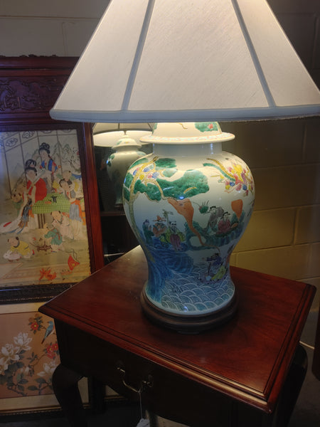 Chinese Porcelain Ginger Jar Table Lamp 20th Century