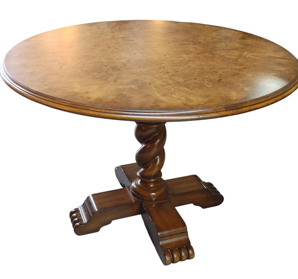 Maitland Smith Round Barley Twist Pedestal Dining Table