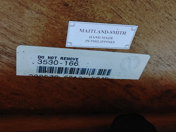 Maitland Smith Round Barley Twist Pedestal Dining Table