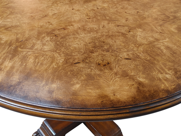 Maitland Smith Round Barley Twist Pedestal Dining Table