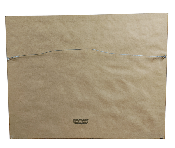 Original Lithograph Hand Signed Olde World Village Scene