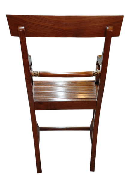 Regency Style Mahogany Library Chair