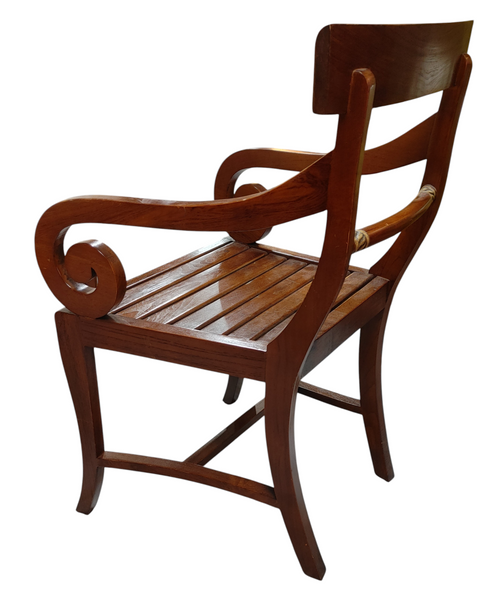 Regency Style Mahogany Library Chair
