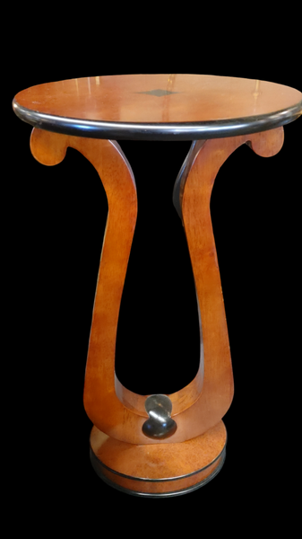 Bombay Company Biedermeier Lyre Style Accent Table Pedestal