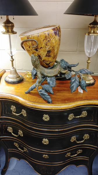 RARE Maitland Snith Iguana Lizard Bronze Brass Wall Sconce