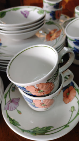 Amapola by Villeroy & Boch Botanical Floral Dinnerware Service for 6 - 34 pcs