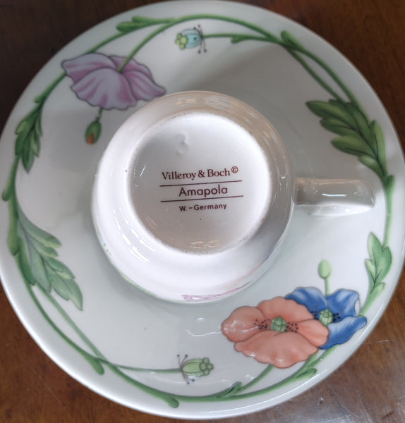 Amapola by Villeroy & Boch Botanical Floral Dinnerware Service for 6 - 34 pcs