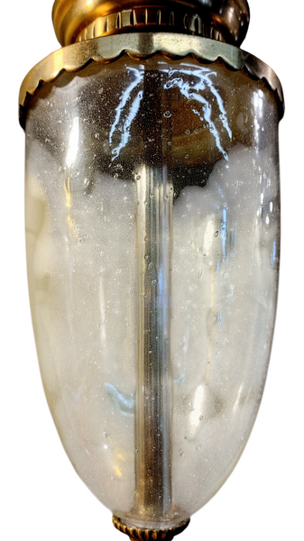Mid-Century Chapman Brass Glass Hollywood Regency Lamps - A Pair