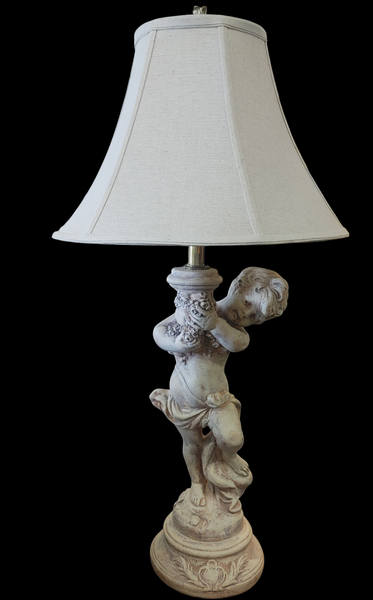Vintage Cupid Cherub Putti Table Lamp Vanguard Studios