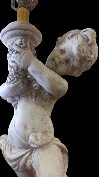 Vintage Cupid Cherub Putti Table Lamp Vanguard Studios