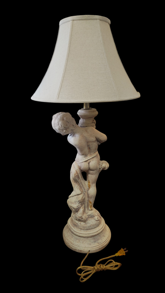 Vintage Cupid Cherub Putti Table Lamp Vanguard Studios