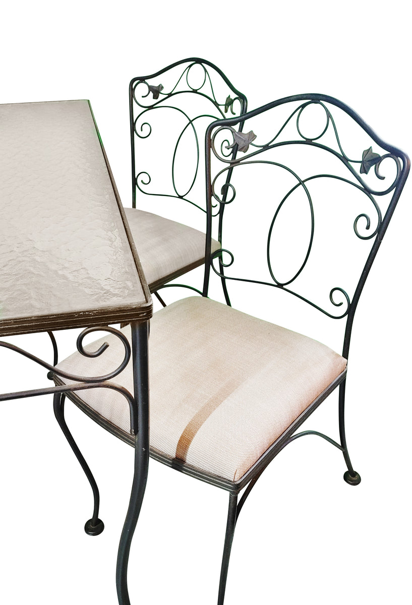 Fanatic Rough Iron Woodard Wrought Iron Patio Set Vintage 1960s – ATTIC FANATIC