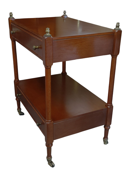Bombay Company 2 Tier 2 Drawer Console Side End Table