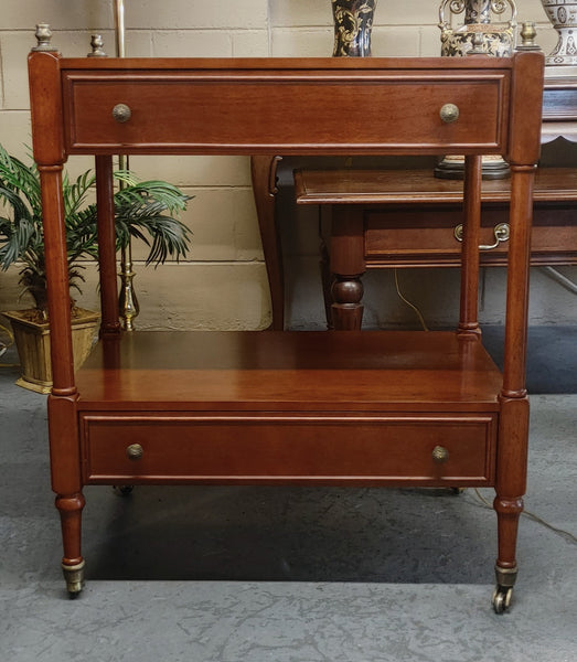 Bombay Company 2 Tier 2 Drawer Console Side End Table