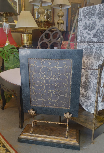 Marble Decorative Fireplace Screen Plaque on Stand