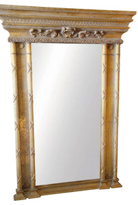 Mid 20th Century Empire Style Beveled Mirror