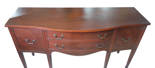 Vintage Mahogany Federal Style Sideboard 66"