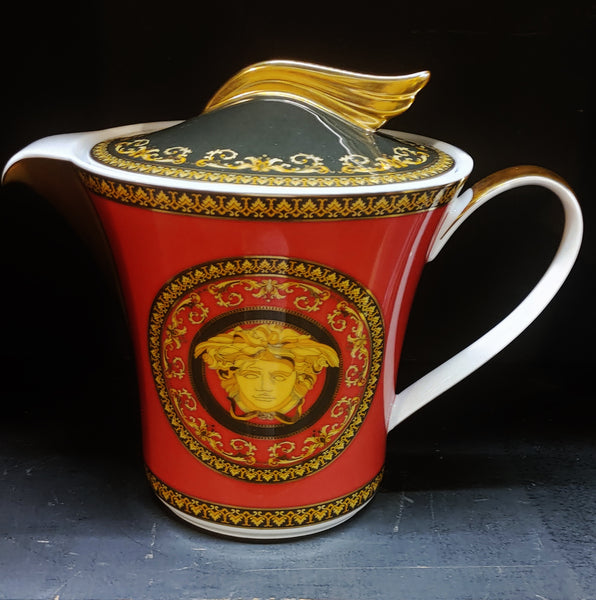 Versace Medusa Porcelain Tea Pot w Lid