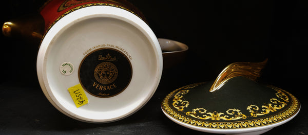 Versace Medusa Porcelain Tea Pot w Lid