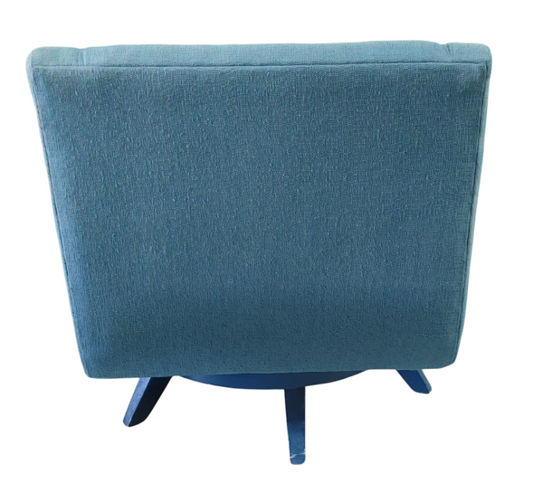 Sam Moore Retro Swivel Lounge Chair & Ottoman