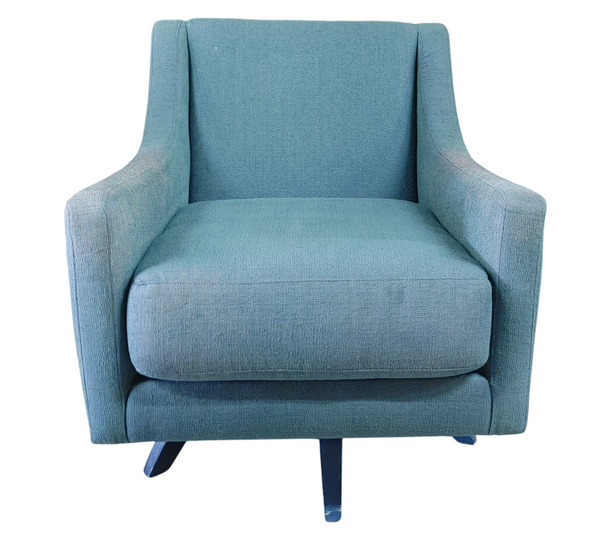 Sam Moore Retro Swivel Lounge Chair & Ottoman
