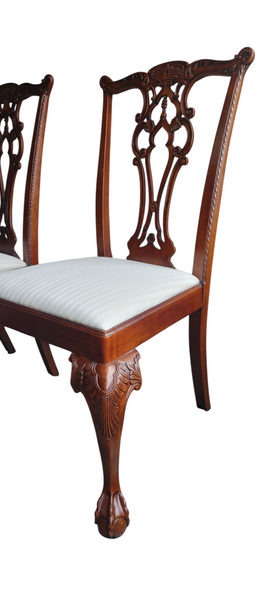 Mahogany Chippendale Style Dining Table and Chairs