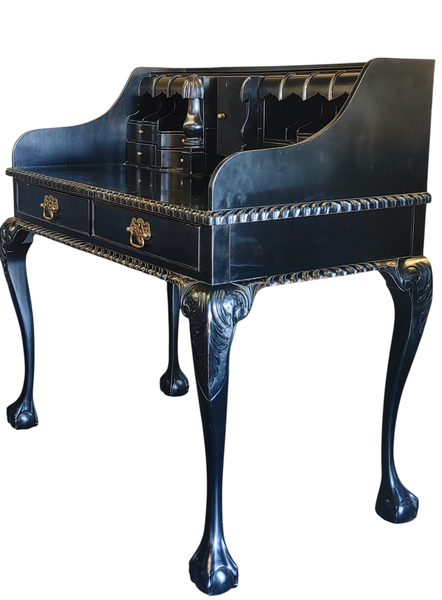 Black Escritoire Secretary Desk