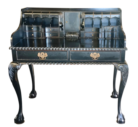 Black Escritoire Secretary Desk