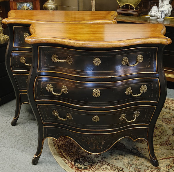 French Style Bombe Chest Nightstands Ferguson Copeland - A Pair