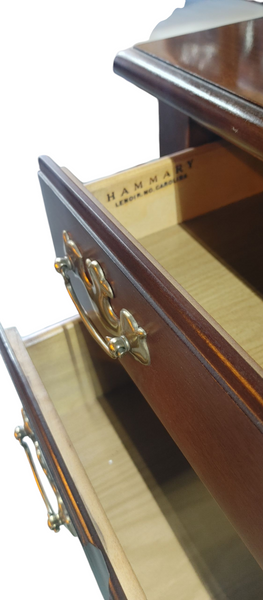 Vintage Hammary Queen Anne Cherry Lowboy Chest