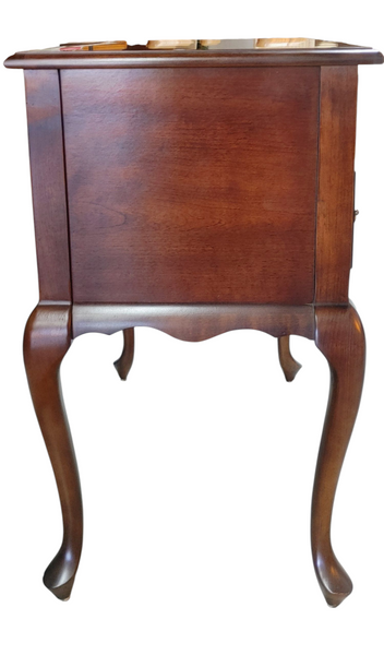 Vintage Hammary Queen Anne Cherry Lowboy Chest