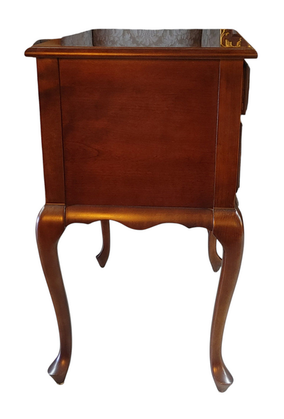 Vintage Hammary Queen Anne Cherry Lowboy Chest