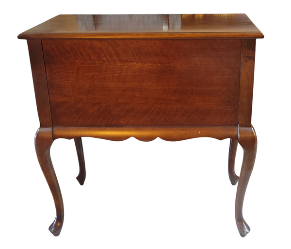 Vintage Hammary Queen Anne Cherry Lowboy Chest
