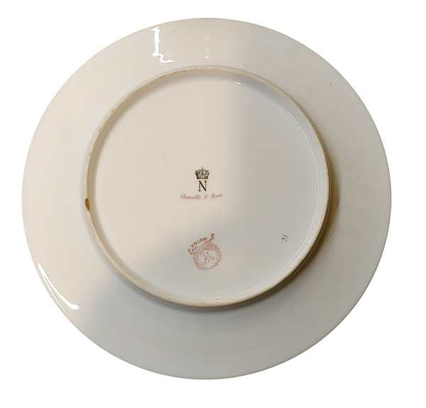 Napolean Battle Scene Decor Plate Bataille de Jena Austrian China