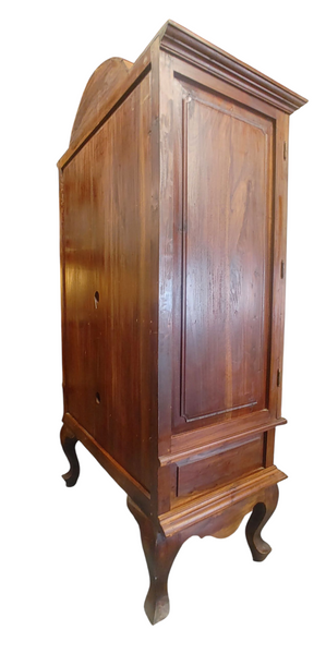 Dutch Colony Style Arch Top 2-Door Wood Amoire