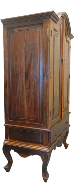 Dutch Colony Style Arch Top 2-Door Wood Amoire