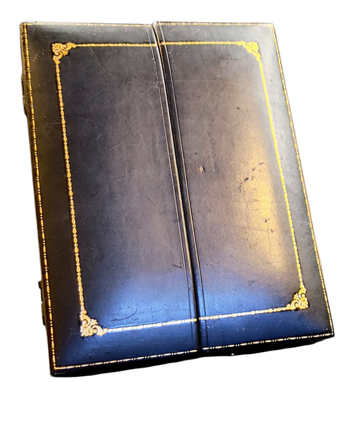 Antique Miniature Portrait Photo Frame Pendant Gold Plated With Case